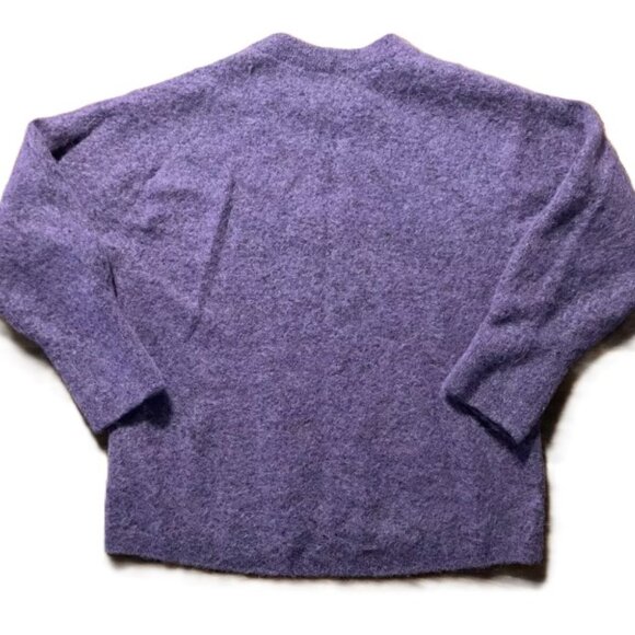 & Other Stories Alpaca Blend Round Neck Purple Sweater, XS - Picture 14 of 16
